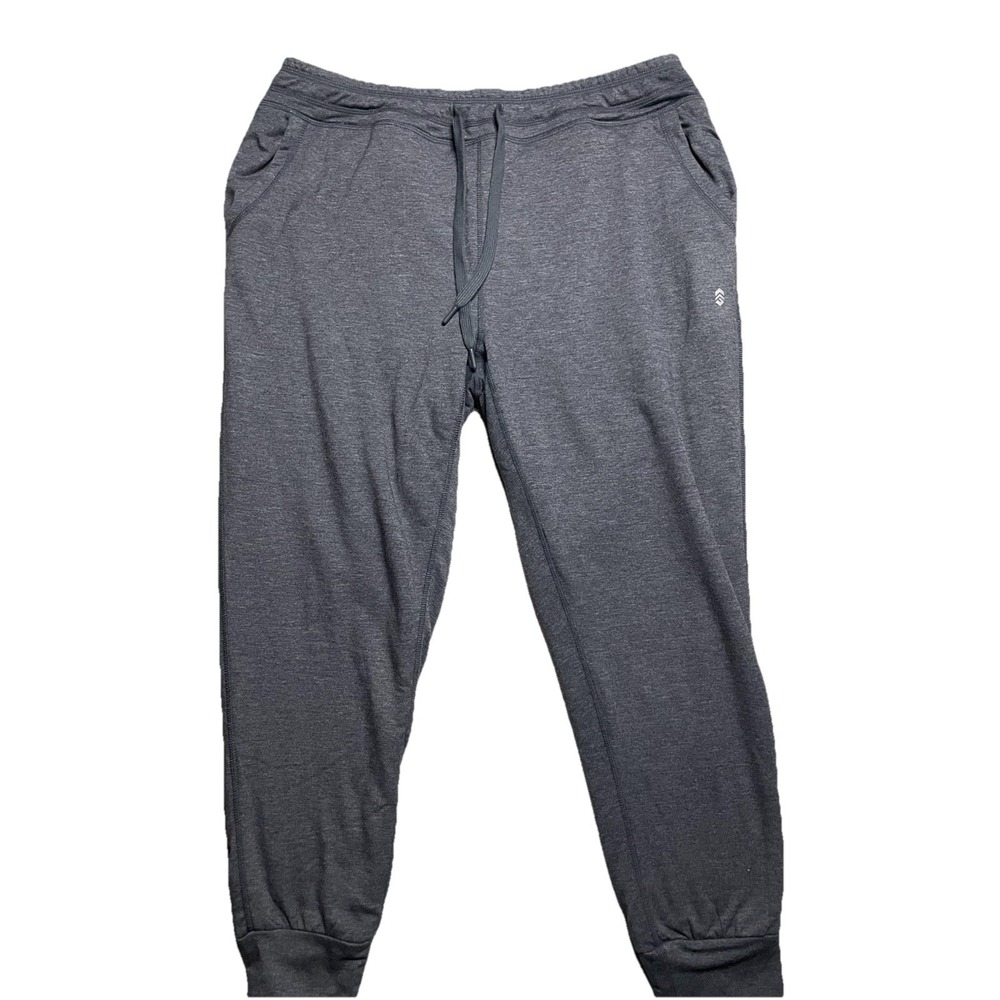 Jogger Pants Free Country Sherpa Lined Gray Elastic Waist Size XL